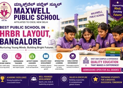 Best Public School in HRBR Layout, Bangalore – Maxwell Public School